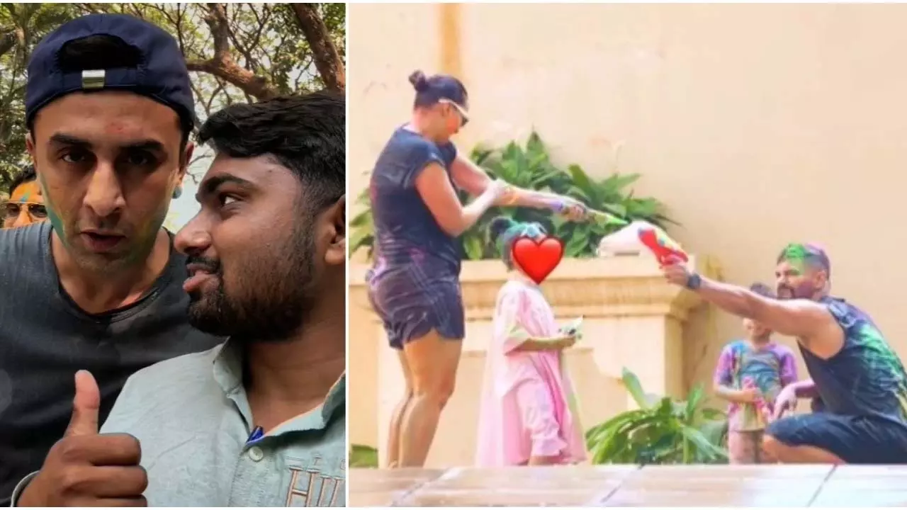 Holi 2026: रणबीर फैंस के साथ, सोहा-कुणाल और नेहा-अंगद घर पर Holi 2026: रणबीर फैंस के साथ, सोहा-कुणाल और नेहा-अंगद घर पर