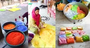 Nahan: होली के लिए प्राकृतिक रंग तैयार, नाहन में रंग निर्माण Nahan: होली के लिए प्राकृतिक रंग तैयार, नाहन में रंग निर्माण