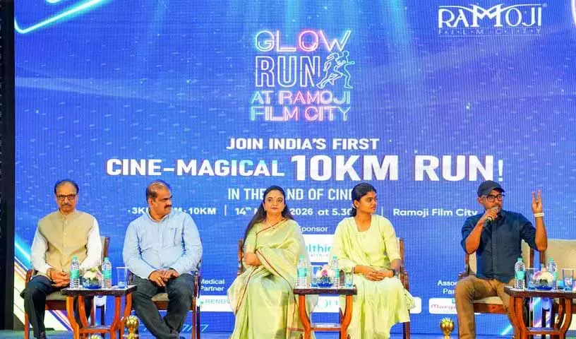 भारत का पहला सिनेमाई जादुई ‘Glow Run’ 14 मार्च को रामोजी फिल्म सिटी में होगा भारत का पहला सिनेमाई जादुई ‘Glow Run’ 14 मार्च को रामोजी फिल्म सिटी में होगा