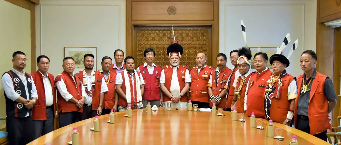 Nagaland: GNF ने नागा एकता की अपील, समाधान पर रुकावट के लिए GoI को रोका Nagaland: GNF ने नागा एकता की अपील, समाधान पर रुकावट के लिए GoI को रोका
