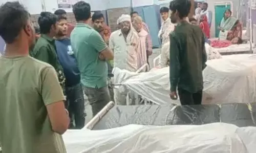 Nagaur: नमक से भरी ट्रैक्टर-ट्रॉली पलटी, बाइक सवार दो दोस्तों की मौत