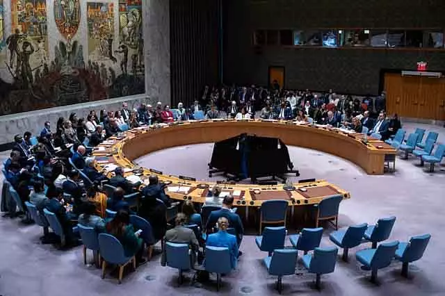 Russia, China ने ईरान पर US UNSC प्रेसीडेंसी के प्रोग्राम ऑफ़ वर्क पर आपत्ति जताई Russia, China ने ईरान पर US UNSC प्रेसीडेंसी के प्रोग्राम ऑफ़ वर्क पर आपत्ति जताई