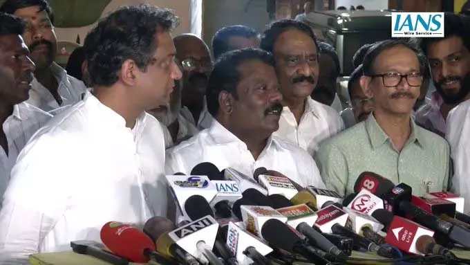 विधानसभा चुनाव 2026: कांग्रेस और DMK ने सीट-शेयरिंग समझौता किया विधानसभा चुनाव 2026: कांग्रेस और DMK ने सीट-शेयरिंग समझौता किया