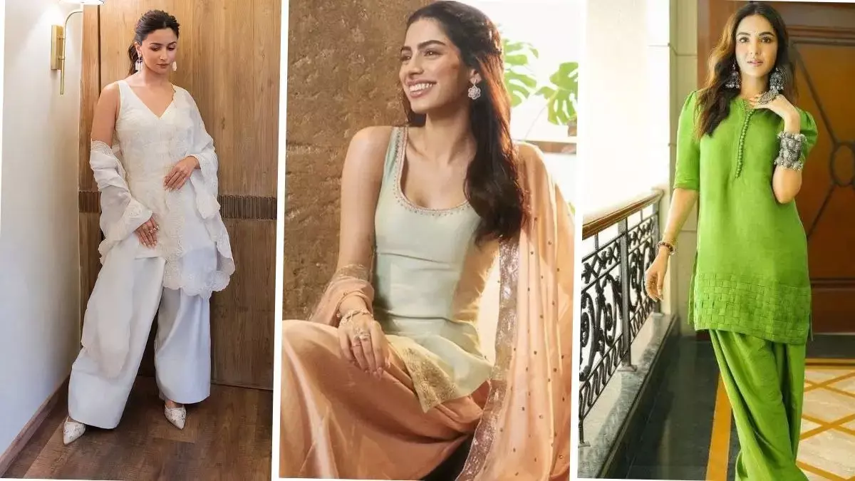 Eid 2026: फैशन इट पीस फर्शी सलवार को ऐसे स्टाइल करें Eid 2026: फैशन इट पीस फर्शी सलवार को ऐसे स्टाइल करें
