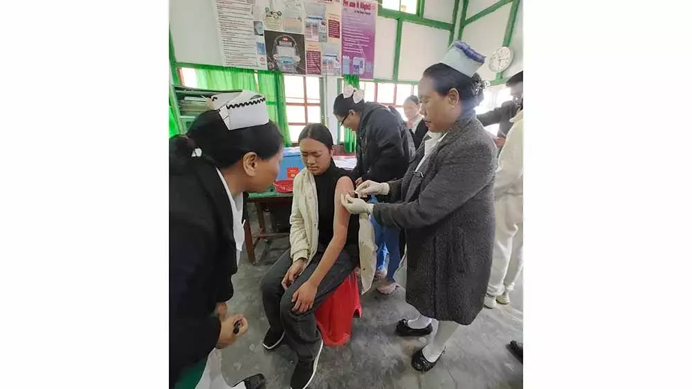 नागालैंड: ज़ुन्हेबोटो में HPV वैक्सीनेशन कैंपेन शुरू किया गया