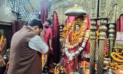 राज्यसभा चुनाव के लिए नामांकन से पहले नितिन नवीन ने की मंदिर में पूजा, कहा- हम भाजपा के फैसलों के साथ कार्यरत