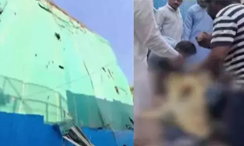 5th Floor से गिरने से 3 मज़दूरों की मौत 5th Floor से गिरने से 3 मज़दूरों की मौत