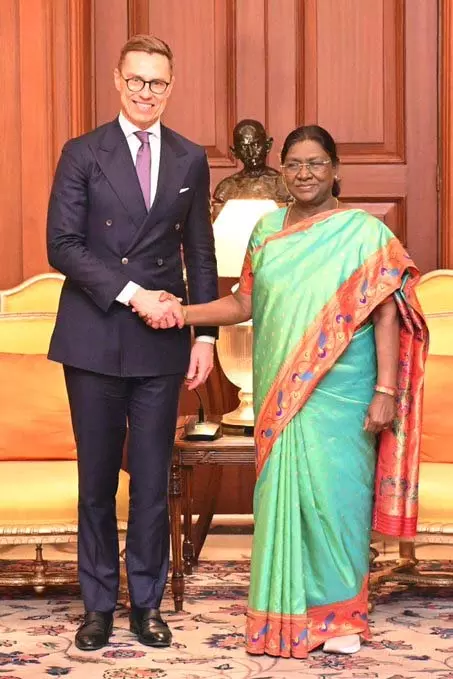राष्ट्रपति भवन में भारत–Finland शिखर वार्ता, सहयोग बढ़ाने पर सहमति राष्ट्रपति भवन में भारत–Finland शिखर वार्ता, सहयोग बढ़ाने पर सहमति