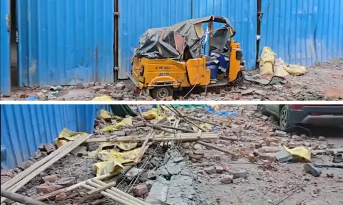 Toli Chowki बिल्डिंग गिरने से तीन मज़दूरों की मौत
