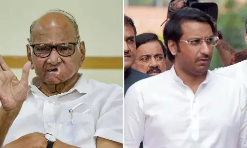 NCP (SP) चीफ शरद पवार और उनके पोते पार्थ पवार के एक साथ राज्य से राज्यसभा में जाने की संभावना NCP (SP) चीफ शरद पवार और उनके पोते पार्थ पवार के एक साथ राज्य से राज्यसभा में जाने की संभावना