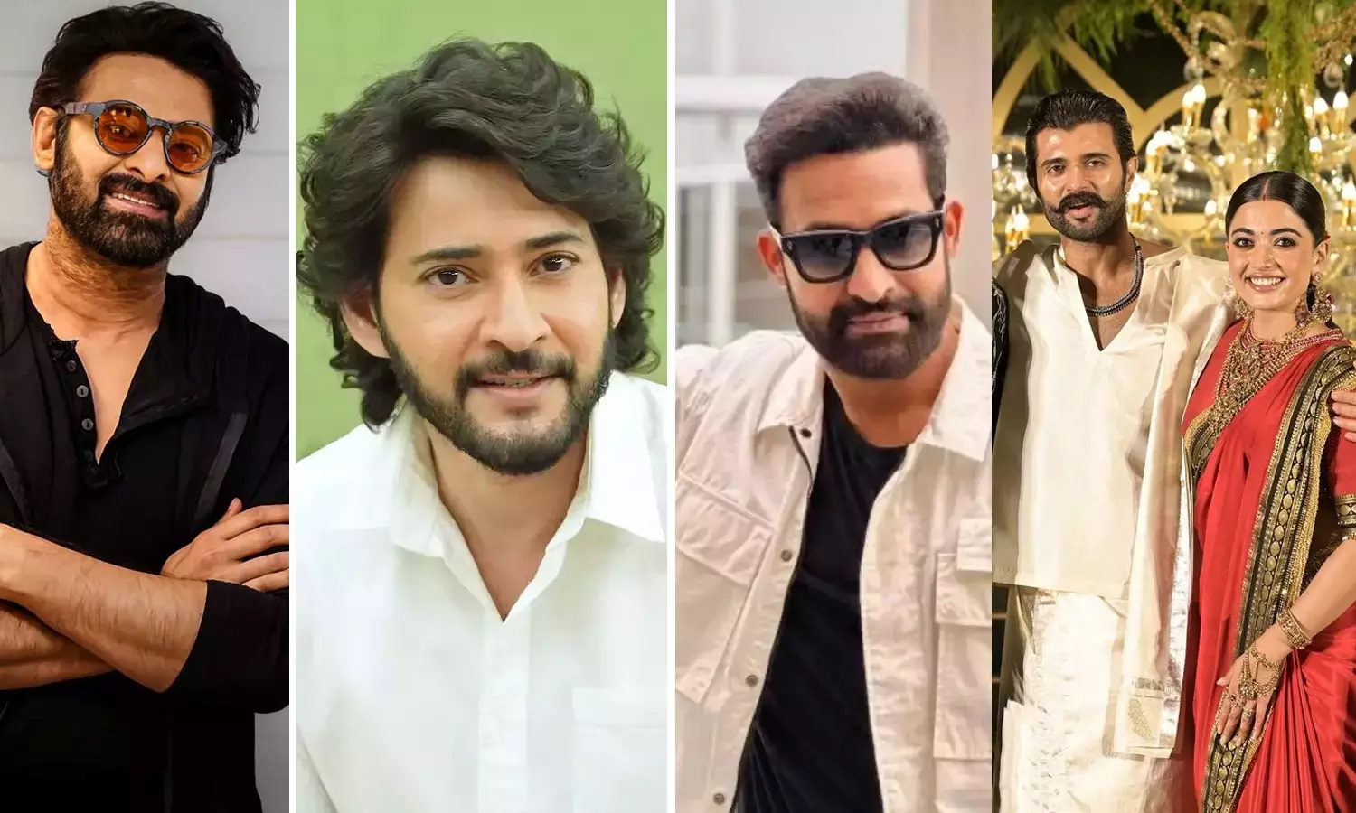 प्रभास, महेश बाबू और जूनियर NTR मिस विजय-रश्मिका रिसेप्शन प्रभास, महेश बाबू और जूनियर NTR मिस विजय-रश्मिका रिसेप्शन