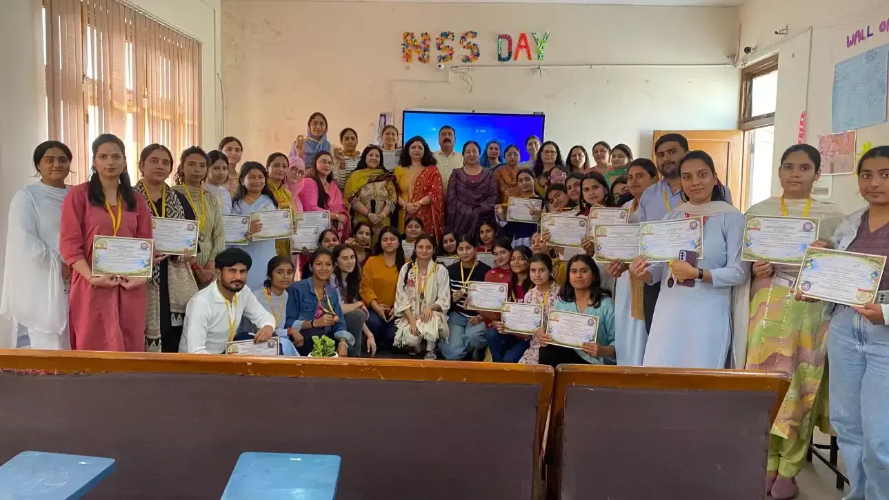 Jammu: जीसीओई जम्मू में सप्ताहभर चला एनएसएस कैंप समाप्त Jammu: जीसीओई जम्मू में सप्ताहभर चला एनएसएस कैंप समाप्त