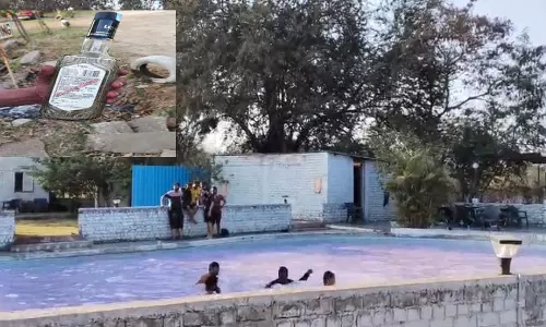 धूम्स विलेज में अवैध रूप से शराब परोसने का मामला, पुलिस की दबिश