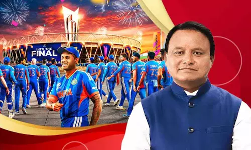 Odisha CM ने टी-20 विश्व कप सेमीफाइनल जीत पर भारतीय क्रिकेट टीम को बधाई दी Odisha CM ने टी-20 विश्व कप सेमीफाइनल जीत पर भारतीय क्रिकेट टीम को बधाई दी