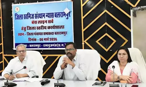 DMF बेसलाइन सर्वे पर कलेक्टर की बैठक