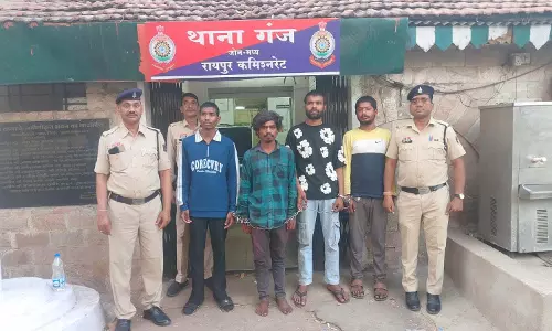 गंज पुलिस का चाकूबाजों पर ताबड़तोड़ प्रहार, 24 घंटे में 4 बदमाश गिरफ्तार