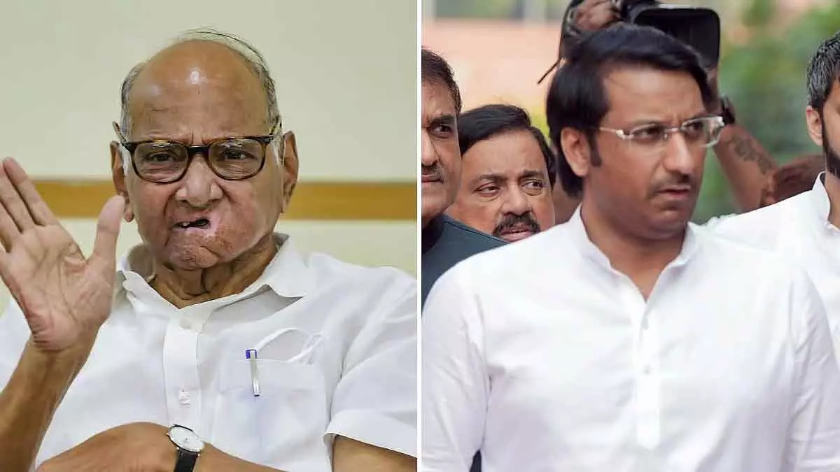NCP (SP) चीफ शरद पवार और उनके पोते पार्थ पवार के एक साथ राज्य से राज्यसभा में जाने की संभावना NCP (SP) चीफ शरद पवार और उनके पोते पार्थ पवार के एक साथ राज्य से राज्यसभा में जाने की संभावना
