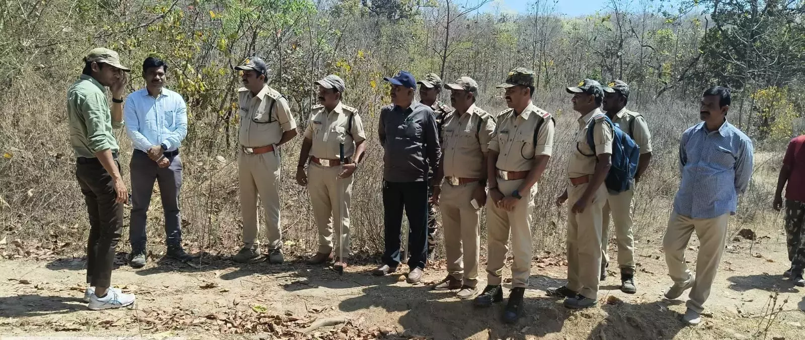 Telangana: कम्मरपल्ली रेंज में जंगल में तलाशी के दौरान बाघ दिखा Telangana: कम्मरपल्ली रेंज में जंगल में तलाशी के दौरान बाघ दिखा