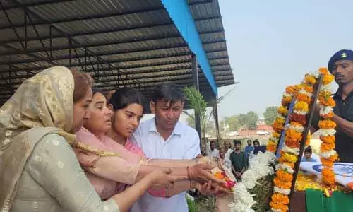 Ambala गांव ने बहादुर सूबेदार धर्मवीर को अश्रुपूर्ण विदाई दी