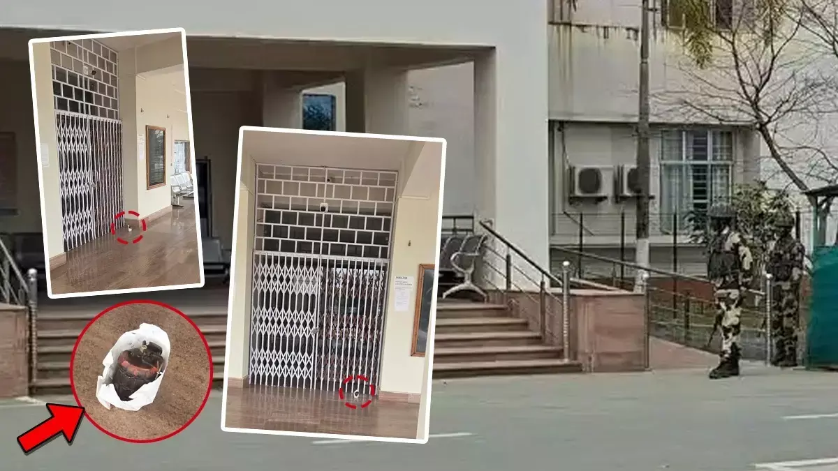 JNIMS hospital के एडमिनिस्ट्रेटिव ब्लॉक में ज़िंदा ग्रेनेड मिलने से अफ़रा-तफ़री मच गई