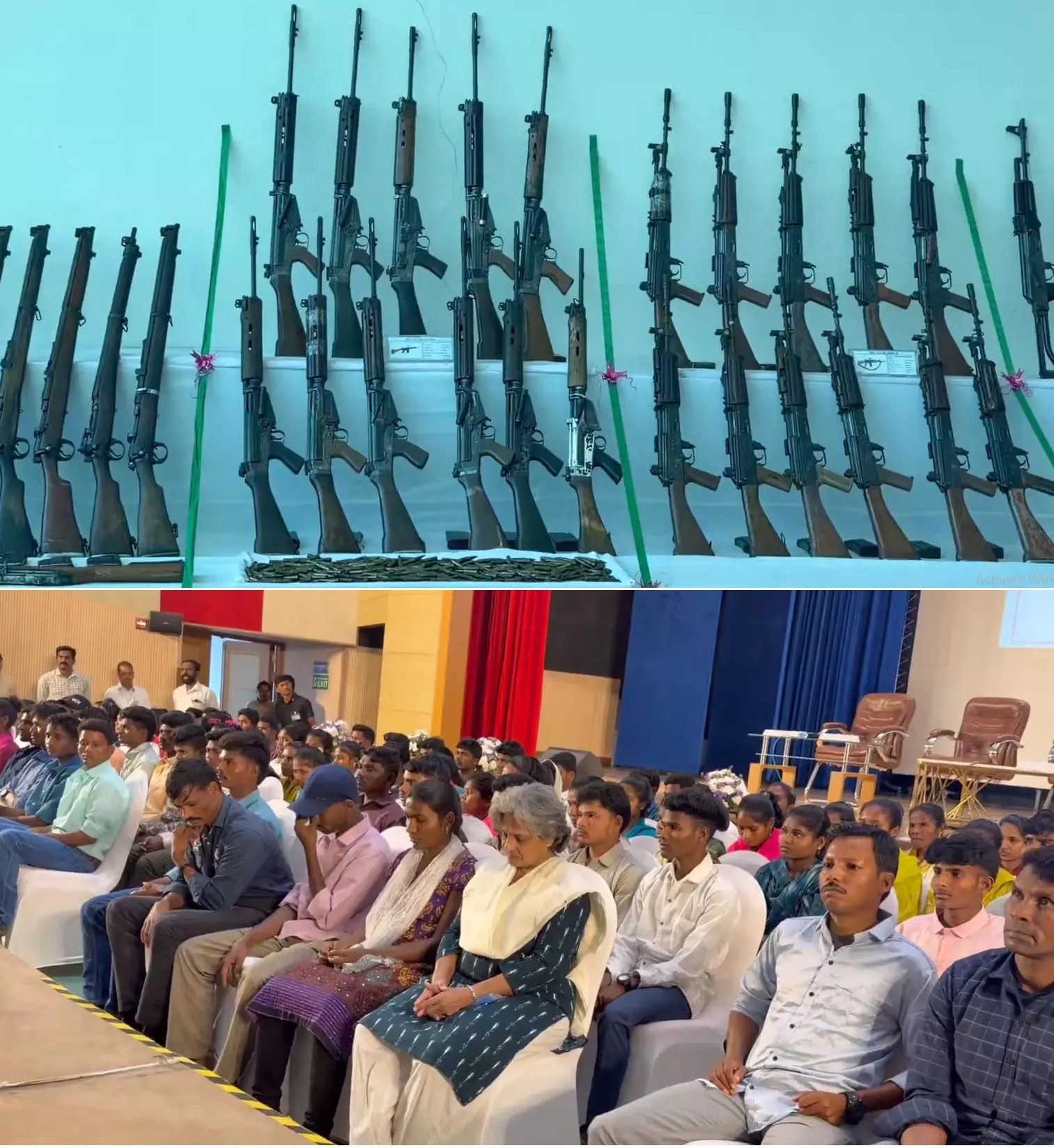 हथियार सहित 124 नक्सलियों ने किया सरेंडर हथियार सहित 124 नक्सलियों ने किया सरेंडर