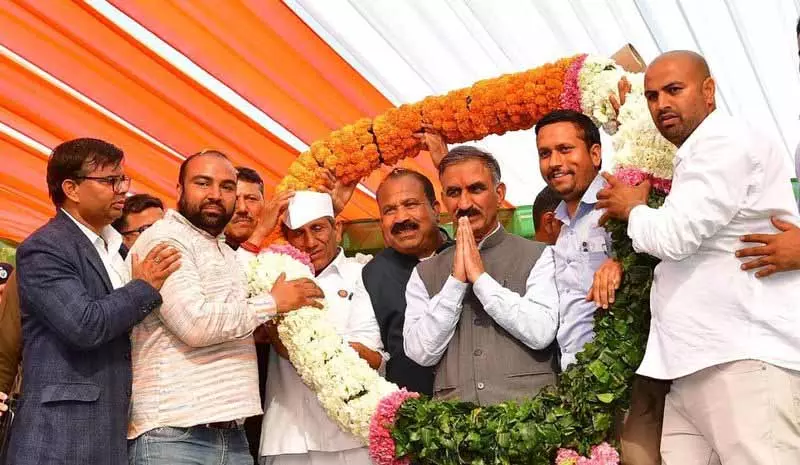 CM Sukhu ने मंडी के नाचन निर्वाचन क्षेत्र में 60 करोड़ रुपये की विकास परियोजनाओं का शुभारंभ किया CM Sukhu ने मंडी के नाचन निर्वाचन क्षेत्र में 60 करोड़ रुपये की विकास परियोजनाओं का शुभारंभ किया