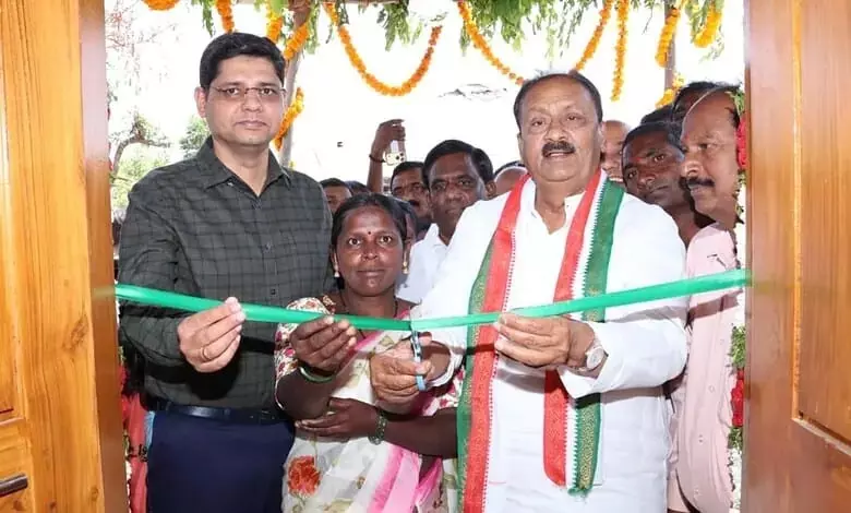 Kamareddy में इंदिराम्मा घरों का उद्घाटन Kamareddy में इंदिराम्मा घरों का उद्घाटन