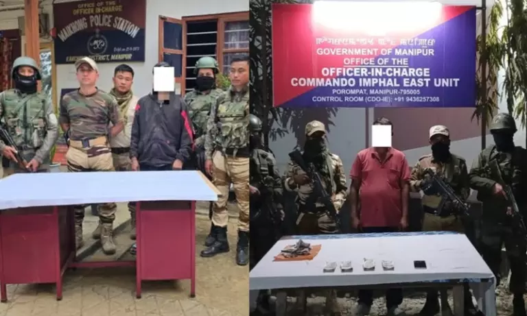 Manipur: किडनैपिंग के आरोप में दो अंडरग्राउंड कैडर गिरफ्तार, 1.89 लाख रुपये जब्त Manipur: किडनैपिंग के आरोप में दो अंडरग्राउंड कैडर गिरफ्तार, 1.89 लाख रुपये जब्त
