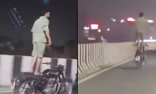 Ludhiana में युवक ने चलती मोटरसाइकिल पर खतरनाक स्टंट किया, पुलिस ने कार्रवाई का वादा किया