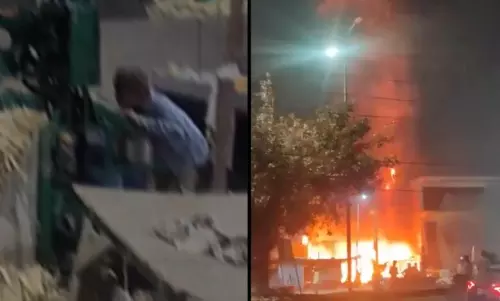 UP: बर्फ चाटते नाबालिग का वीडियो वायरल होने के बाद गन्ने की दुकान में आग लगा दी गई