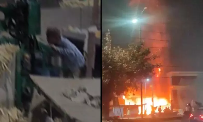 UP: बर्फ चाटते नाबालिग का वीडियो वायरल होने के बाद गन्ने की दुकान में आग लगा दी गई UP: बर्फ चाटते नाबालिग का वीडियो वायरल होने के बाद गन्ने की दुकान में आग लगा दी गई