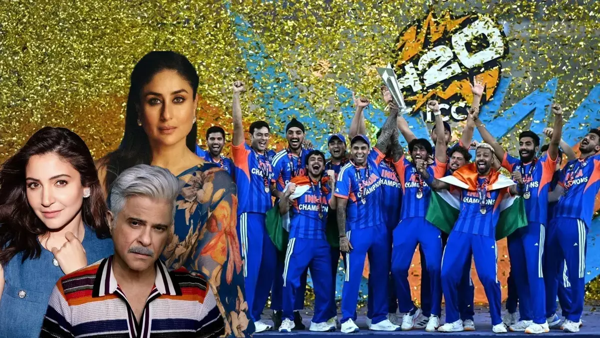 भारत ने 2026 का टी20 वर्ल्ड कप जीता, सेलेब्स ने टीम के लिए चीयर किया भारत ने 2026 का टी20 वर्ल्ड कप जीता, सेलेब्स ने टीम के लिए चीयर किया