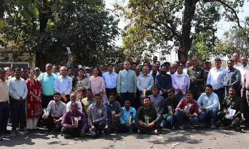 MP : MP ट्रांसको ने जबलपुर में पूरे राज्य के 75 लाइनमैनों को सम्मानित किया