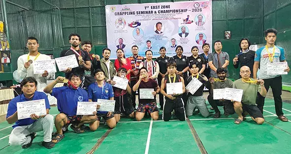 Arunachal प्रदेश पहली ईस्ट जोन ग्रैपलिंग चैंपियनशिप का चैंपियन बना Arunachal प्रदेश पहली ईस्ट जोन ग्रैपलिंग चैंपियनशिप का चैंपियन बना