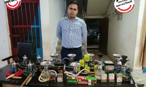 होटल शिवा इन में अवैध हुक्का बार का भंडाफोड़, मैनेजर की हुई गिरफ्तारी