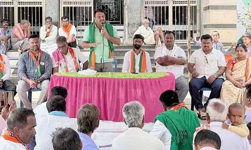 Ranebennur : वीबीजी रामजी योजना जन जागरूकता पदयात्रा Ranebennur : वीबीजी रामजी योजना जन जागरूकता पदयात्रा