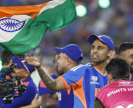 अगला लक्ष्य लॉस एंजिल्स ओलंपिक में गोल्ड और टी20 विश्व कप 2028 जीतना: सूर्यकुमार यादव अगला लक्ष्य लॉस एंजिल्स ओलंपिक में गोल्ड और टी20 विश्व कप 2028 जीतना: सूर्यकुमार यादव