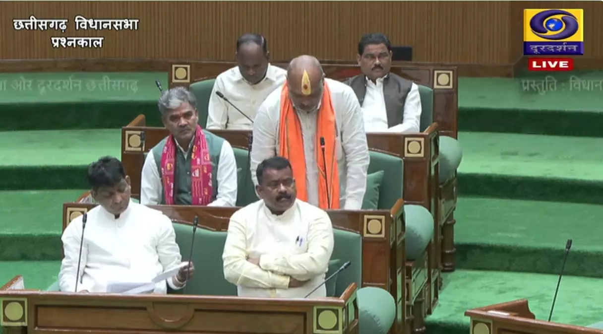 छत्तीसगढ़ विधानसभा बजट सत्र, धान खरीदी के मुद्दे पर पक्ष-विपक्ष में हो रही बहस छत्तीसगढ़ विधानसभा बजट सत्र, धान खरीदी के मुद्दे पर पक्ष-विपक्ष में हो रही बहस