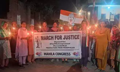Sirsa कांग्रेस कार्यकर्ता एपस्टीन फाइलों पर जवाब मांगने के लिए बाहर निकले