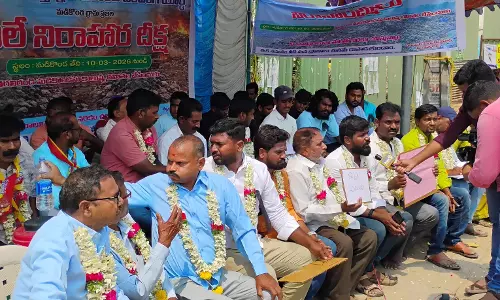 Madikonda डंप यार्ड के खिलाफ भूख हड़ताल