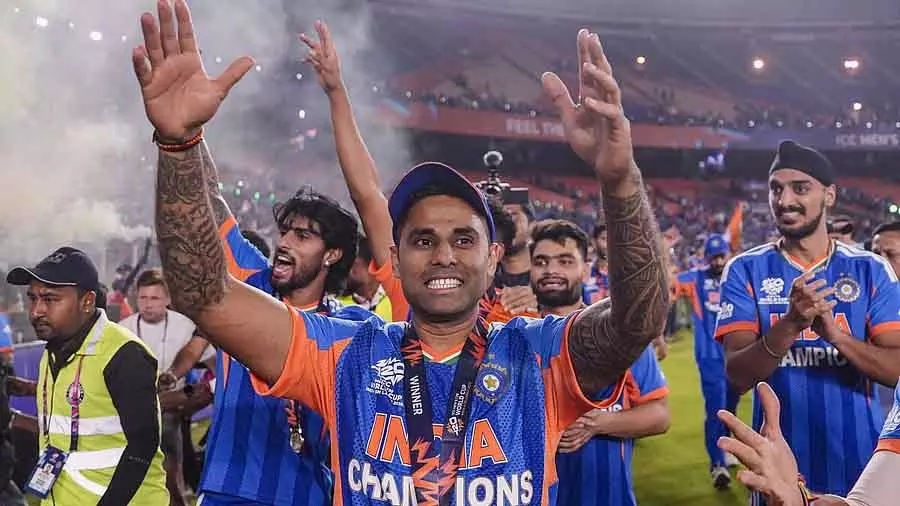 रोहित और धोनी की एलीट कंपनी में शामिल होकर अच्छा लग रहा है: Suryakumar Yadav रोहित और धोनी की एलीट कंपनी में शामिल होकर अच्छा लग रहा है: Suryakumar Yadav