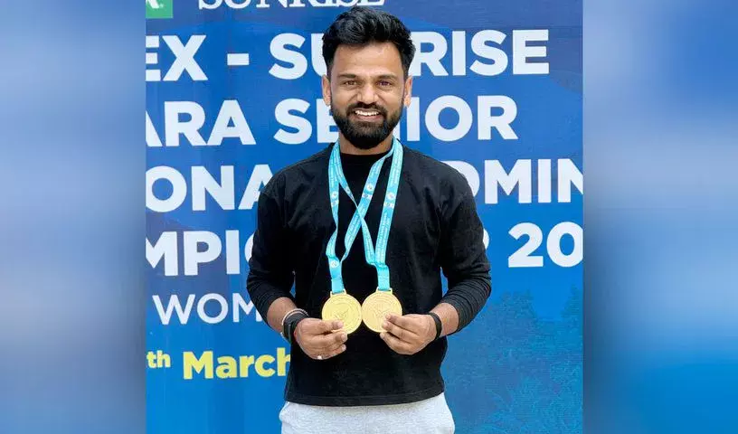 Para shuttler Krishna Nagar ने 7वें सीनियर नेशनल्स में ‘डबल’ जीता