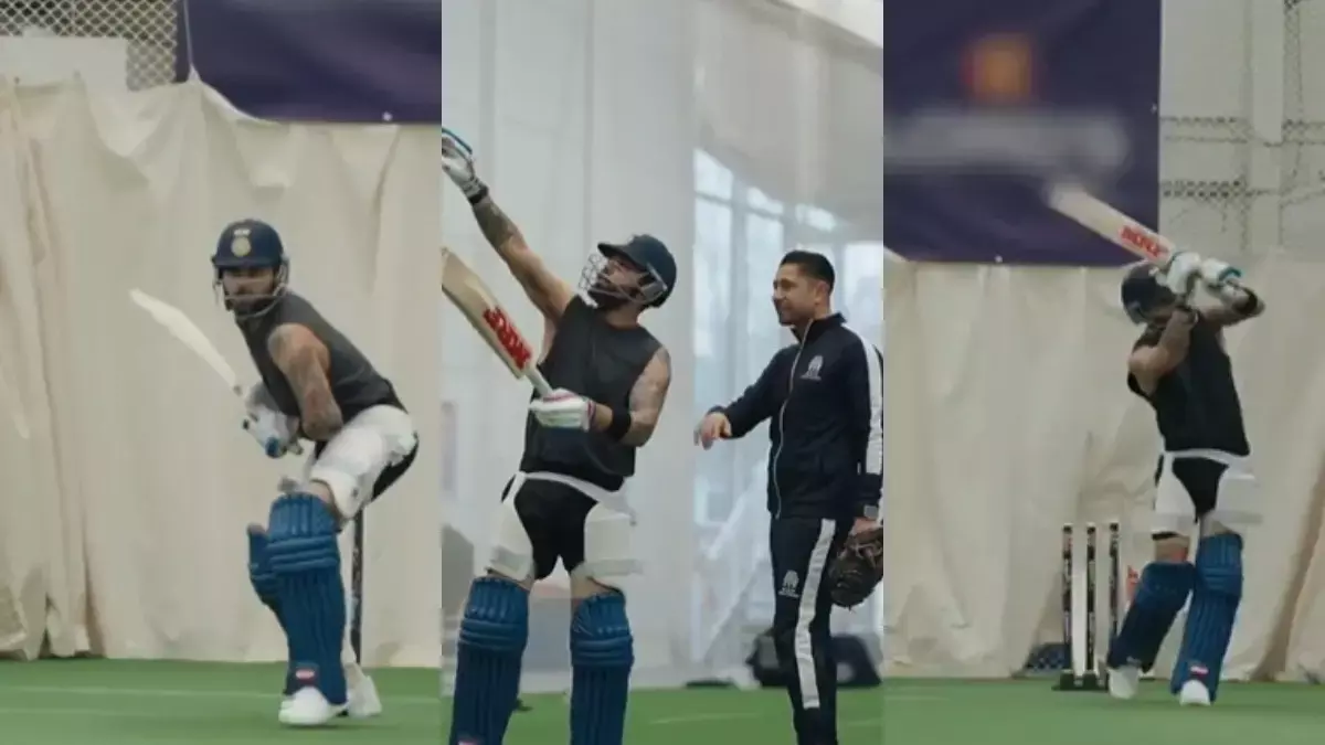 Kohli ने IPL 2026 के लिए तैयारी शुरू की, इंस्टा पर ट्रेनिंग वीडियो शेयर किया Kohli ने IPL 2026 के लिए तैयारी शुरू की, इंस्टा पर ट्रेनिंग वीडियो शेयर किया