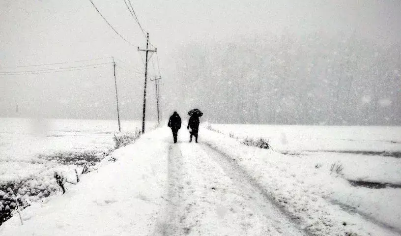 J&K के कुछ ऊंचे इलाकों में बर्फबारी के साथ मैदानी इलाकों में बारिश