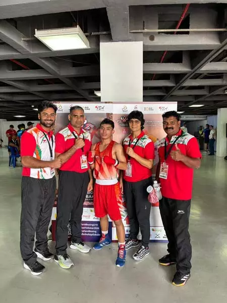 वर्ल्ड बॉक्सिंग फ्यूचर्स कप के चौथे दिन प्रियांश, आंबेकर और साहिल की जीत वर्ल्ड बॉक्सिंग फ्यूचर्स कप के चौथे दिन प्रियांश, आंबेकर और साहिल की जीत