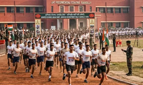 Bareilly: अग्निवीर भर्ती प्रक्रिया जारी, 550 अभ्यर्थी दौड़ में सफल