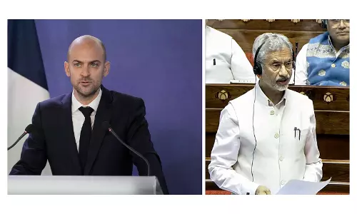 EAM ने पश्चिम एशिया पर फ्रांसीसी समकक्ष के साथ बातचीत की EAM ने पश्चिम एशिया पर फ्रांसीसी समकक्ष के साथ बातचीत की