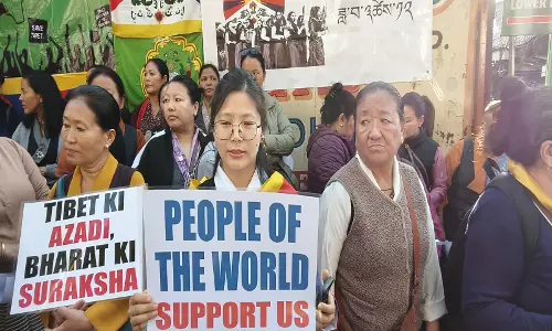 Tibetan महिलाओं ने 67वें तिब्बती महिला राष्ट्रीय विद्रोह दिवस के मौके पर शिमला में किया शांति विरोध प्रदर्शन Tibetan महिलाओं ने 67वें तिब्बती महिला राष्ट्रीय विद्रोह दिवस के मौके पर शिमला में किया शांति विरोध प्रदर्शन