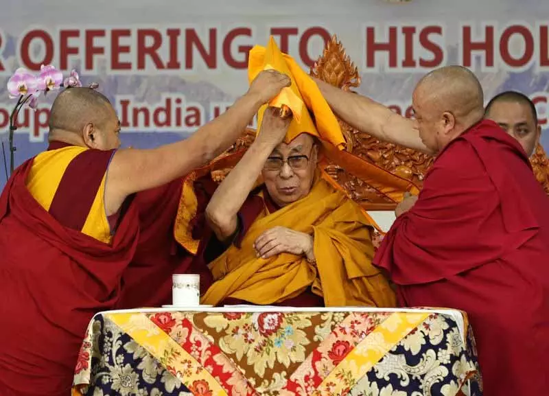 McLeodganj में दलाई लामा के लिए लंबी उम्र की प्रार्थना की गई McLeodganj में दलाई लामा के लिए लंबी उम्र की प्रार्थना की गई