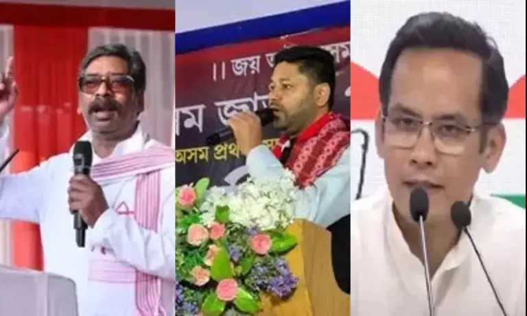 JMM के साथ गठबंधन की अटकलें तेज, असम विपक्ष के नेता हेमंत सोरेन से मिले JMM के साथ गठबंधन की अटकलें तेज, असम विपक्ष के नेता हेमंत सोरेन से मिले